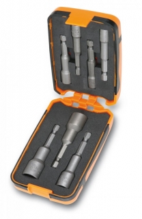 SADA 7 KONCOVEK S HLAVICEMI-MODEL 862F/A7 7 KS 5,5 - 13 MM, V KRABIČCE Z PVC