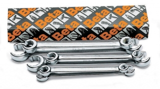 SADA OČKOVÝCH KLÍČŮ OBOUSTRANNÝCH OTEVŘENÝCH-MODEL 94/S6 6 KS 8-22MM, V KARTONU