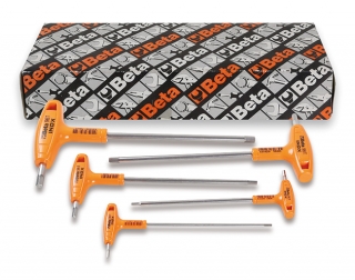 SADA INBUSOVÝCH KLÍČŮ S RUKOJETÍ-MODEL 96TINOX/S5 5 KS 2,5-6MM, V KARTONU