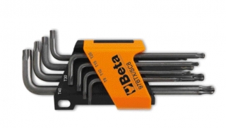 SADA ZÁSTRČNÝCH KLÍČŮ PROFIL TORX -MODEL 97TX/SC8 8 KS T-9 - T40, V UCHYTU