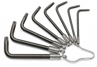 SADA ZÁSTRČNÝCH KLÍČŮ PROFIL TORX, NA VĚŠÁČKU-MODEL 97TX/ST8 8 KS