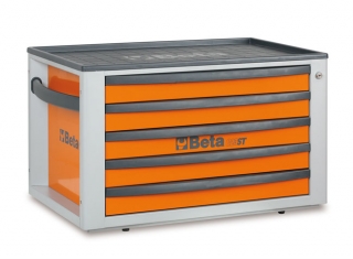 SKŘÍNKA NÁŘAĎOVÁ-MODEL 2300.C23ST S 5 ŠUPLÍKY ORANŽOVÁ