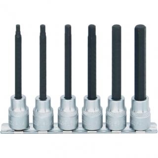 Sada bitů šroubovací nástrčné prodloužené 3/8" - Torx T20-T50 x 95mm 6.dílná sada KEN5826340K