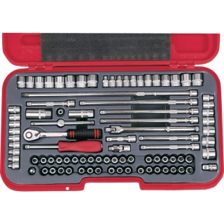 Sada hlavic SS90MAW 3/8" - metrický, palcový, Whitworth - 90.dílná sada KEN5826185K