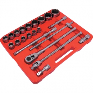 Sada hlavic L22M 3/4" čtyřhran - metrická 22.dílná sada KEN5828720K