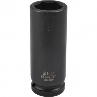 Hlavice rázová prodloužená 1/2" 6-hranná 21mm KEN5832700K